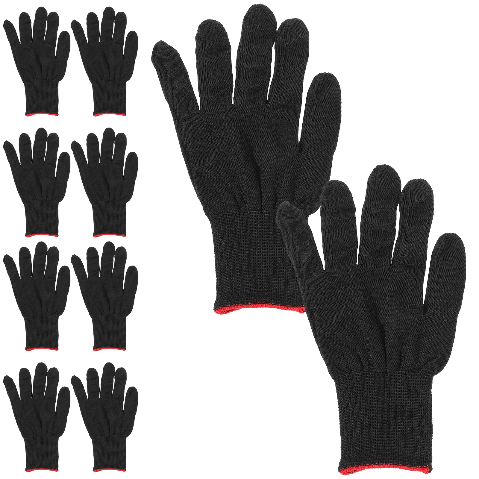 

12 Pairs Gloves Knit Knitting for Electronic Assembly Working Anti-static Polyester Protective Knitted