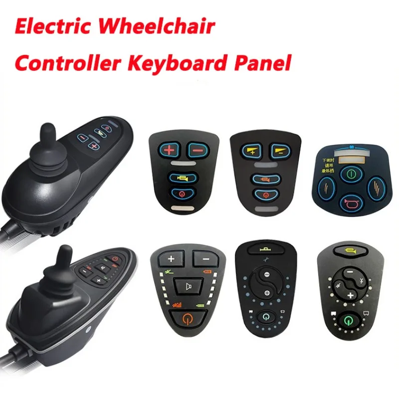 

Electric Wheelchair Control Handle Controller Keypad Panel Universal Key Board Dust Cover Panel Replacement Accessories