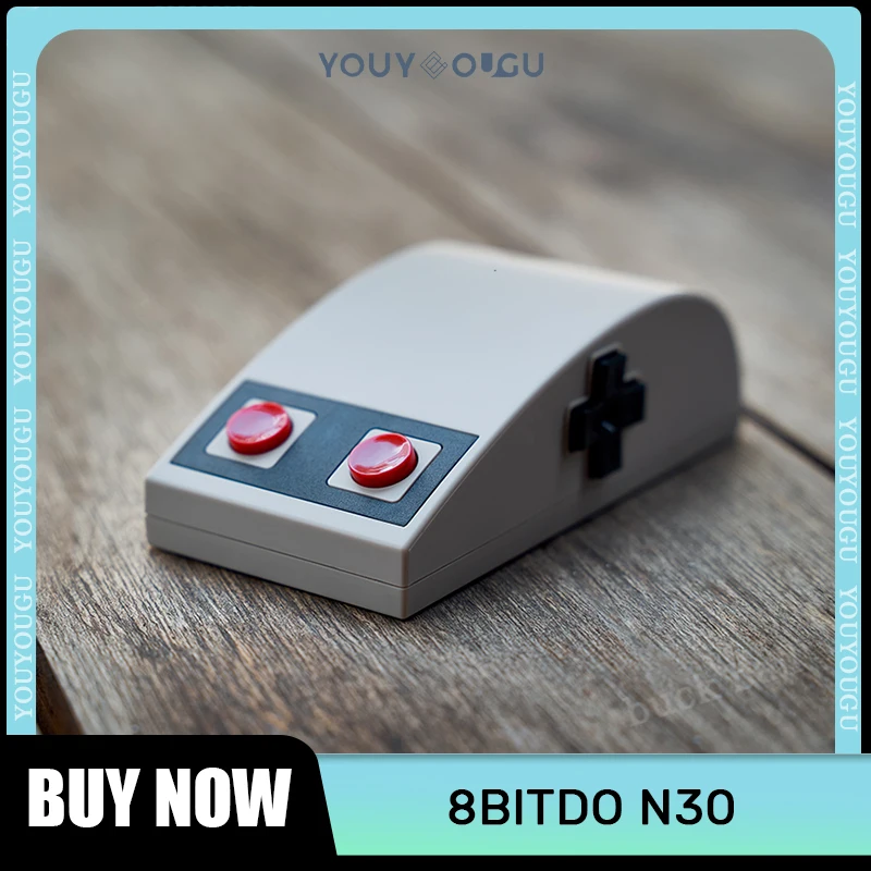 

8bitdo N30 Retro Wireless Mouse 2.4ghz Mute Lightweight Mouse 150h Playtime Gaming Computer Accessories Office Gamer Mouses Gift