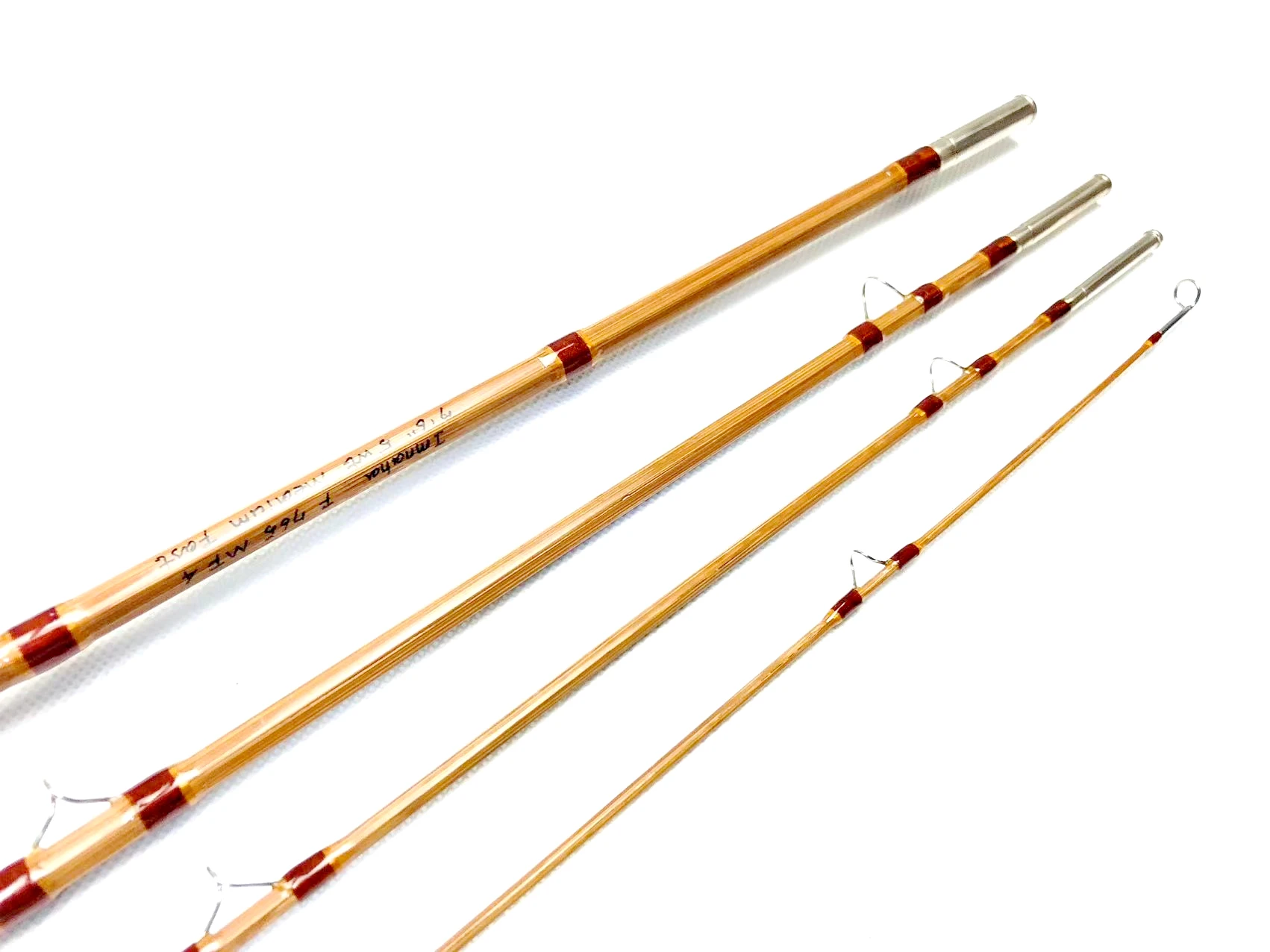 Zhuslines-竹フライ釣り竿、トップグレード、ヴィンテージ手工芸