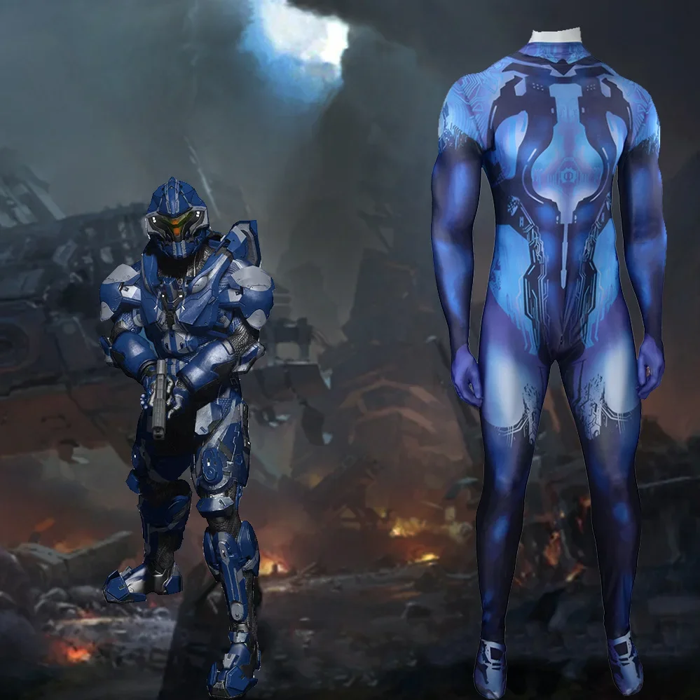 

Game Halo Cosplay The Master Chief Costumes 3D Printed Spandex Clothes For Adult Kids Halloween Costume Zentai Bodysuit Outfits