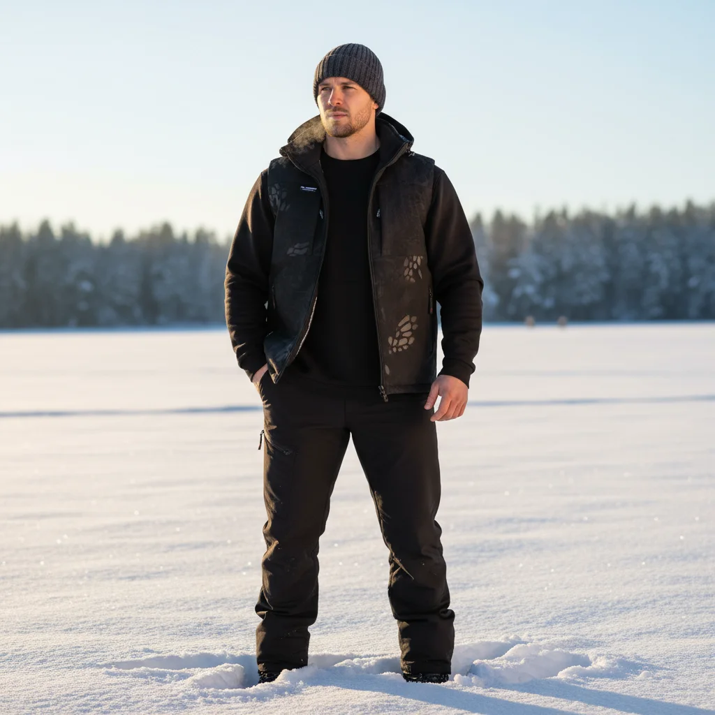 Winter Men's Warm Down Vest - Features