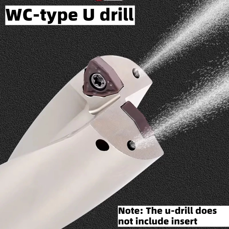 WC 고속 U 드릴 인덱서블 비트 드릴링 2D 3D 4D 13mm-50mm, 각 WCMX WCMT 시리즈 인서트 기계식 선반 CNC 심공 드릴용