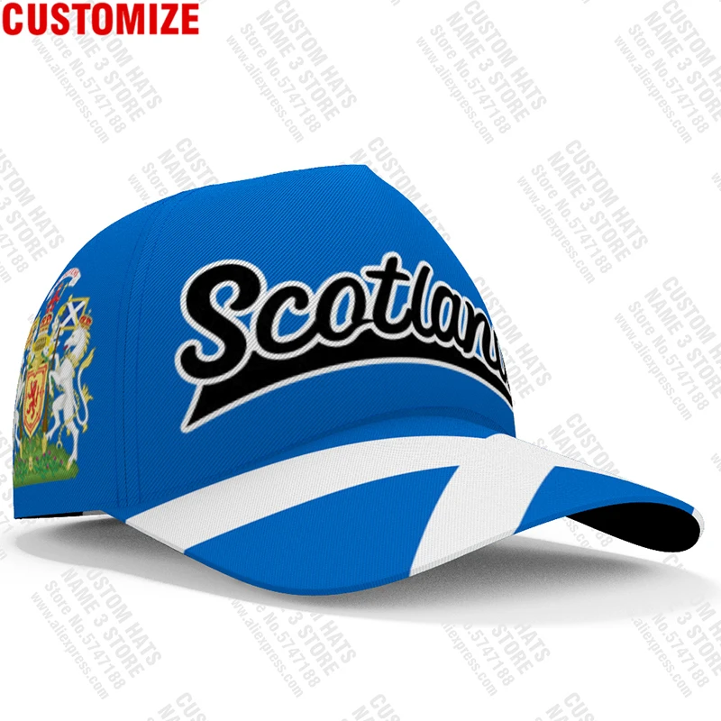 Scotland Baseball Caps 3d Custom Made Name Number Team Logo
