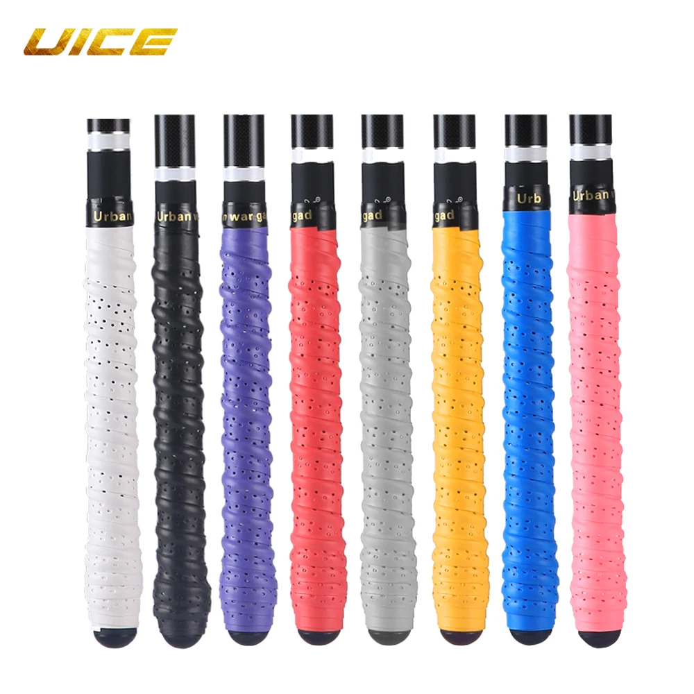 Description Picture 2 of item2pcs Sports Racket Racket Grips Anti-skid Ice Hockey Grip Tape Sweat Absorption Breathable Badminton Hockey Racquet Grips Tape