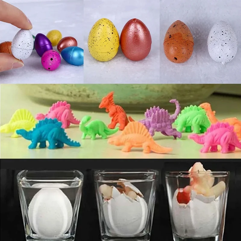 10~20pcs Dinosaur Egg Mini Simulation Potted Plant Water Absorbing Expanding Toys EVA Novel Quirky Toys Gifts for Children TMZ