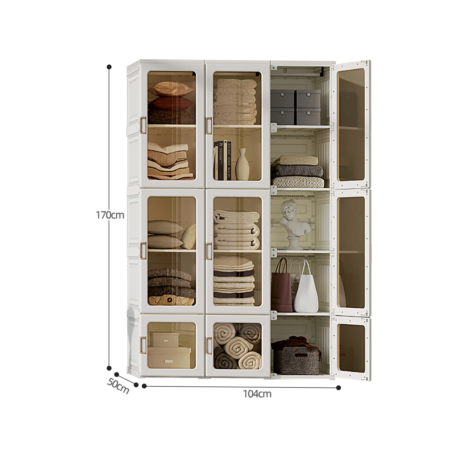 

Mayi Box Living Room Furniture Foldable Wardrobes Portable Clothes Closet