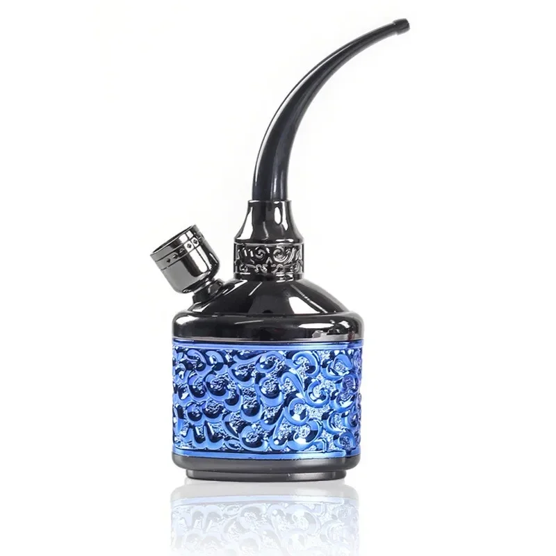 

Popular Bottle Water Pipe Portable Mini Hookah Shisha Tobacco Smoking Pipes Accessories Gift of Health Metal Tube Filter