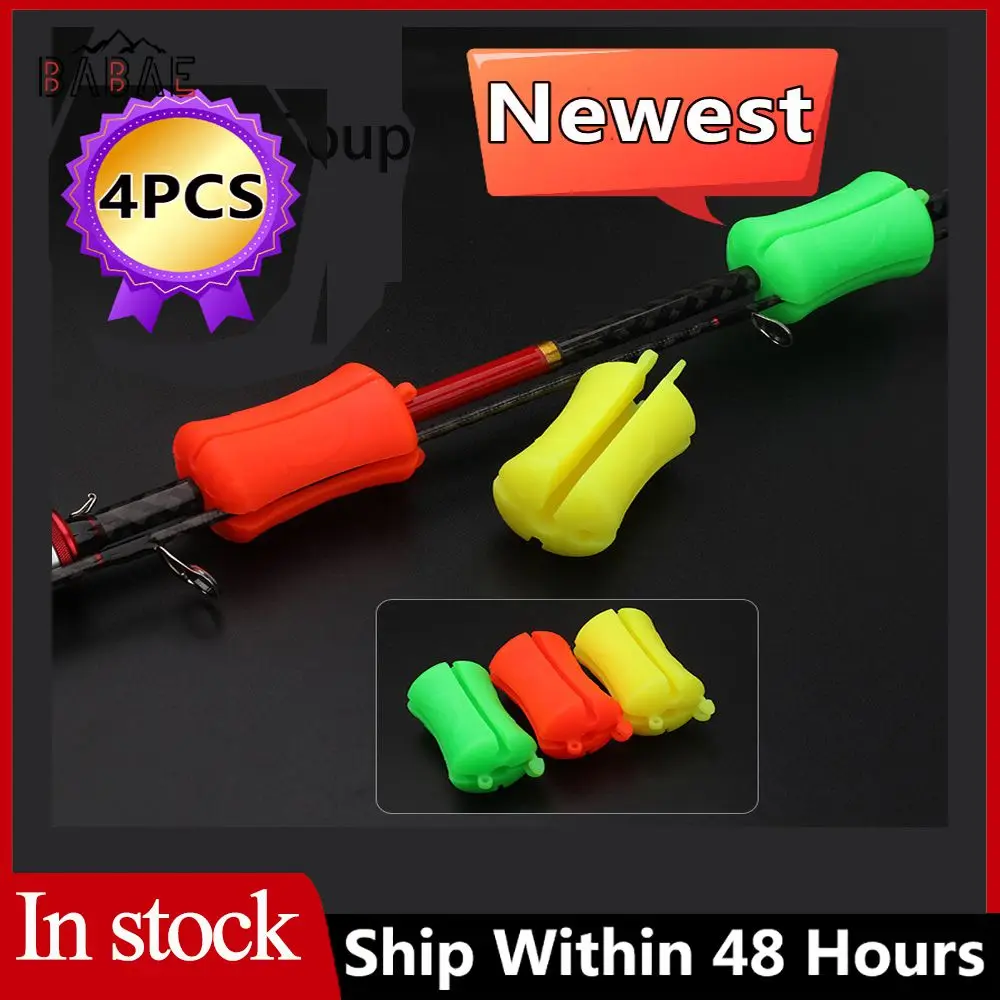 CuiCanfla Angelruten-Clips - 12 Stück Silikon Halterungen Für Ruten