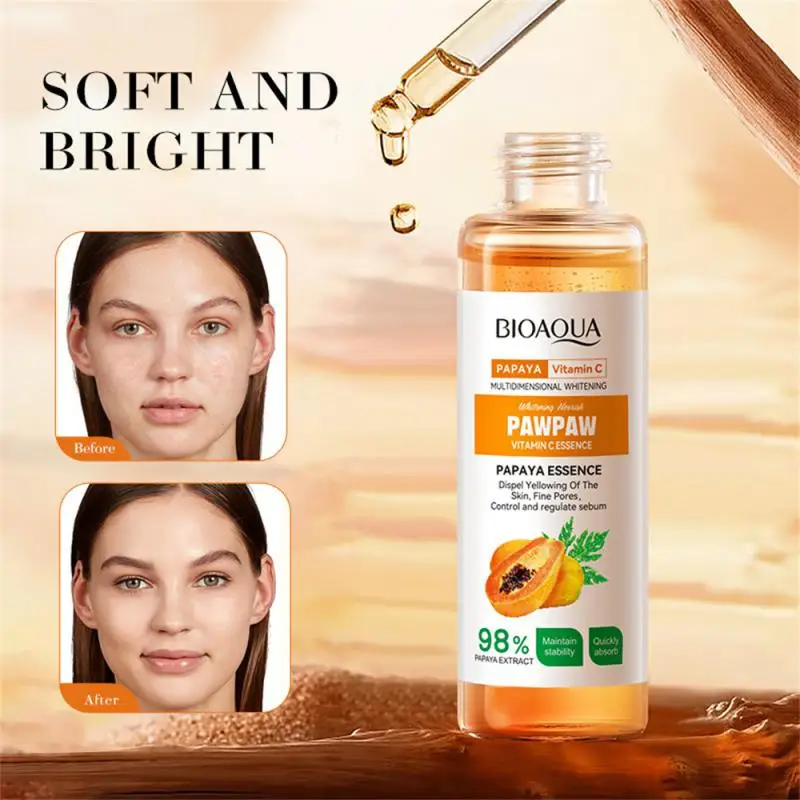 

Papaya Vitamin C Facial Serum Spot Brightening Skin Tone Moisturizing Serum Hydrating Delicate Firming Skin Serum Skin Care