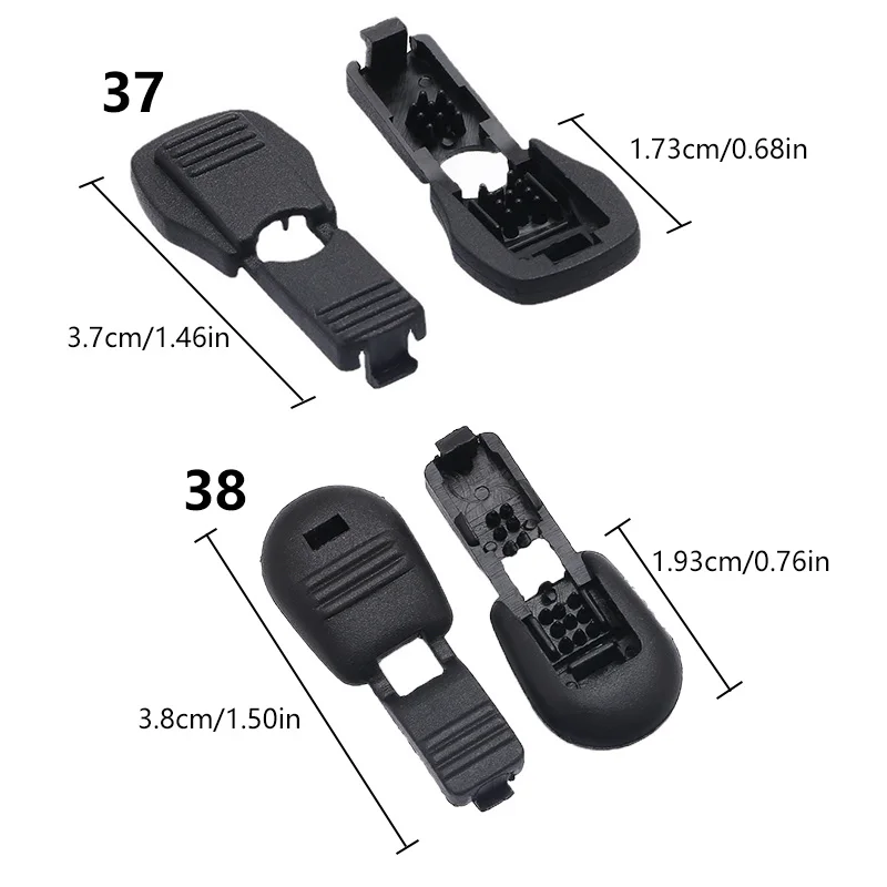 Zipper Pull Cord Ends Clip Lock Clamp Rope Paracord Tactical Backpack Bag Sportswear Shoelace Accessories Colorful Plastic 10pcs cord lock cord end lock