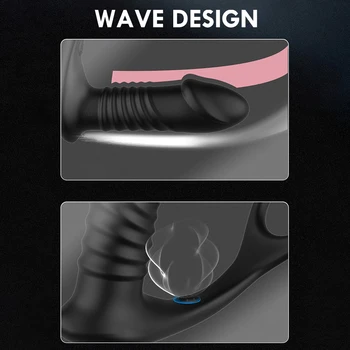 Prostate Massage Telescopic Anal Plug Vibrator Anal Toys For 18 Adults Male Masturbator Delay Ejaculation Ring Sex Toys For Men 6