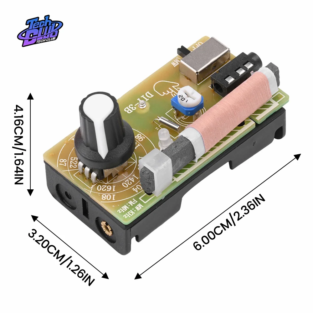87-108MHz AM/FM DIY Electronic Kits Wireless Stereo FM Radio Receiver Module PCB for DIY Learner Tool 3