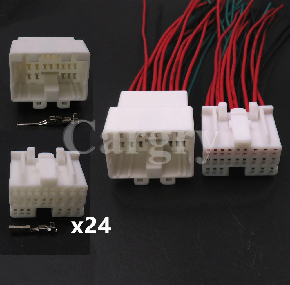 

1 Set 24P 316371-1 Automobile Starter Engine Wave Box Gearbox Wiring Harness Socket For Nissan Car Computer Board Socket