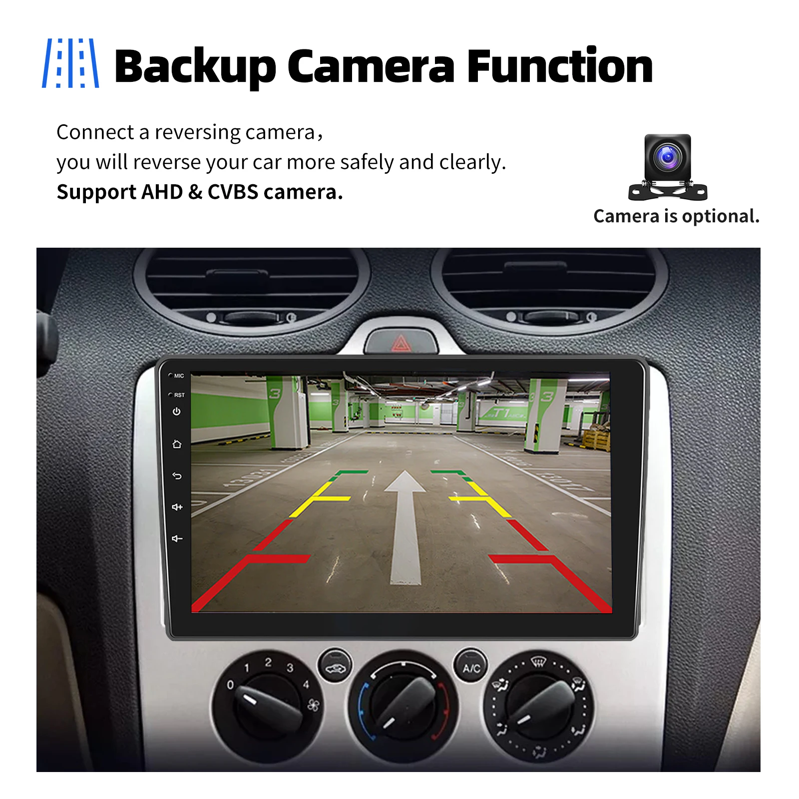 ESSGOO 9" Android 15 Kabelloses Carplay 32G/64G Für Ford FOCUS MK2 Transit MK7 Autoradio GPS Navi FM BT RDS SWC WiFi Mirror Link – Detail 23