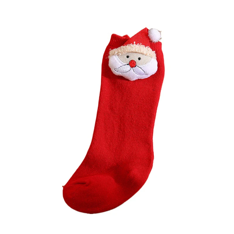 Baby Girl Cotton Socks Christmas Big Bow Newborn Girls Midtube Sock Toddler New Year Stockings cotton socks,kids socks,baby socks,girls socks
