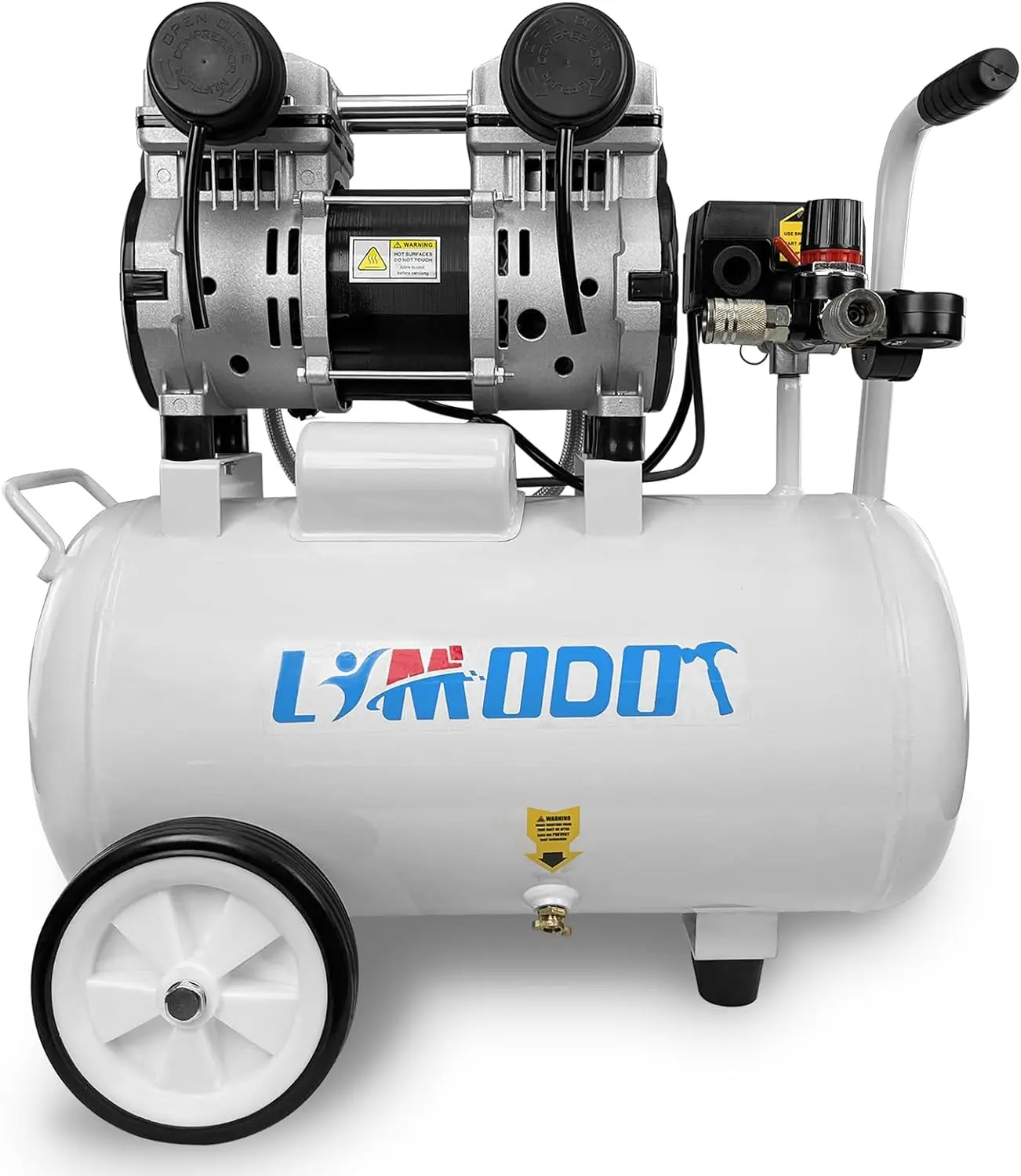 

Limodot Air Compressor, Ultra Quiet Air Compressor, Only 68dB, 6 Gallon Durable Steel Air Tank, 4.2CFM @ 90PSI, Oil-Free, Ideal