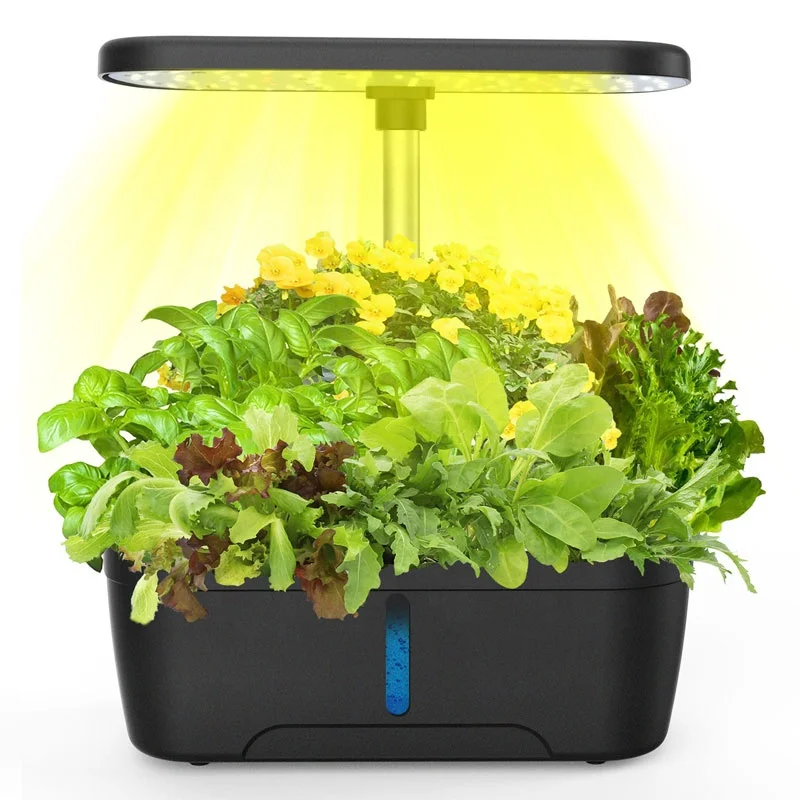 8 Pods Indoor Small Home Planter Hydroponics Mini Smart Pots Led Herb Garden Grow Light Kit Automatico Sistemi Di Coltivazione Idroponica
