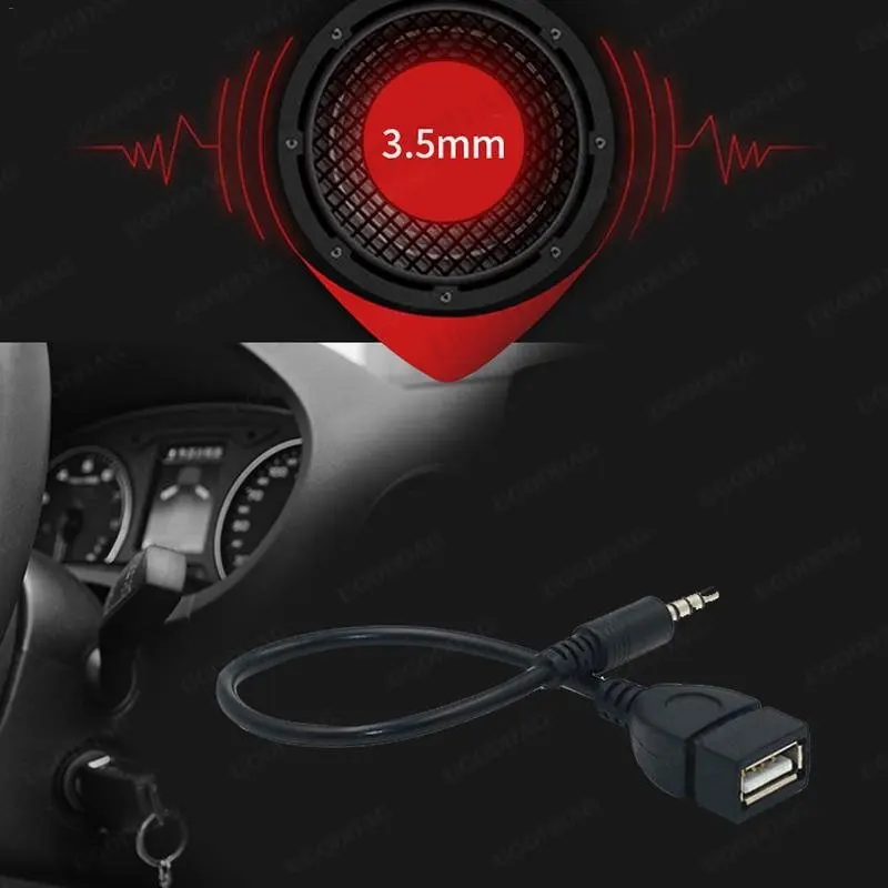 3.5mm Male Audio AUX Jack To USB 2.0 Type A Female OTG Converter Adapter Cable DE08 Computer Cables & Connectors usb adapter usb adapter cable