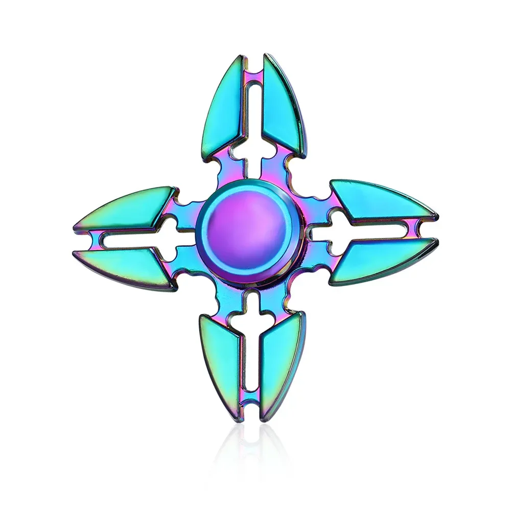 Sleek Metal Alloy Anti-Stress Fidget Spinner Toy