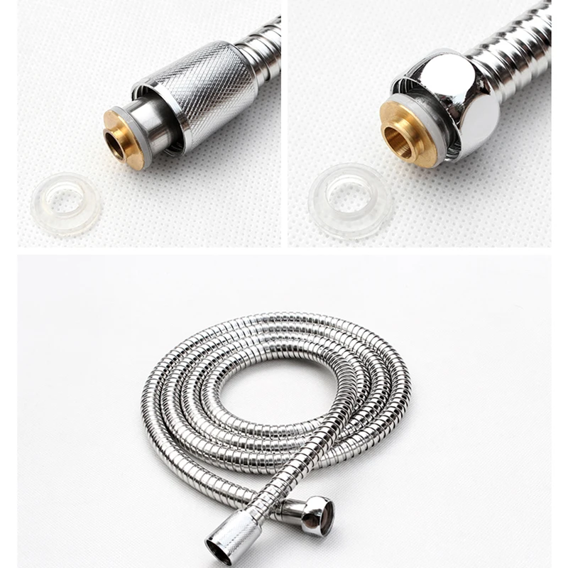 Shower Hose Plumbing Hose 1.5/2 Meters Flexible Stainless Steel