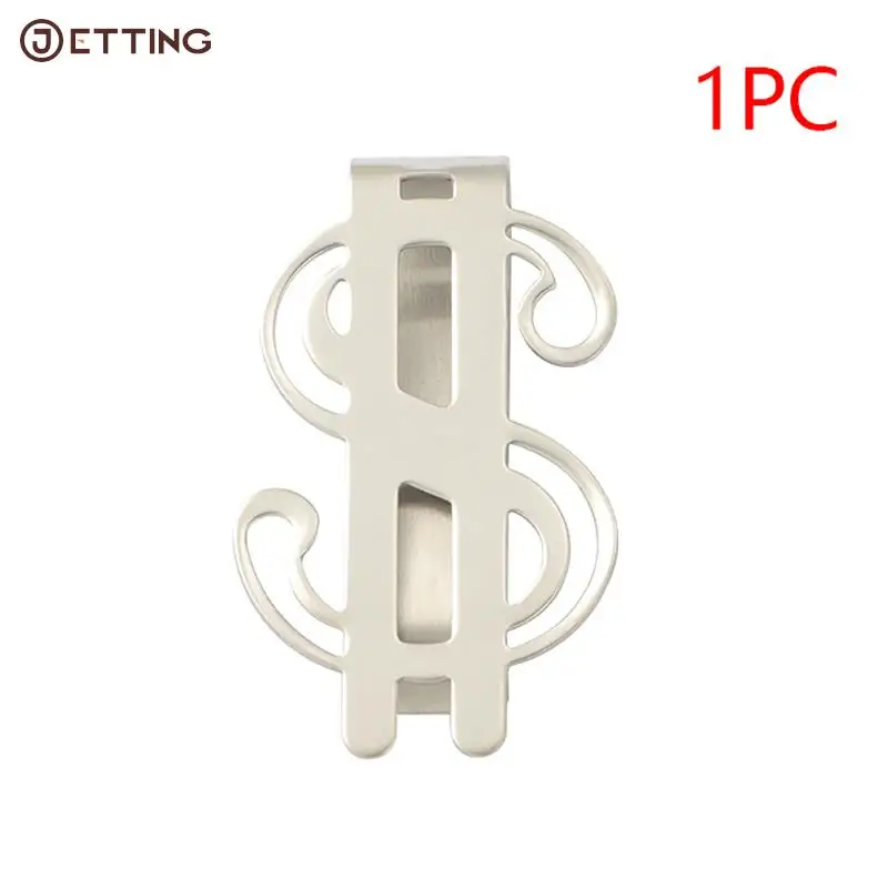Slim Money Clip Stainless Steel Cash Bills Credit Clip New Dollar Design Fashion Coin Banknote Cash Clamp Holder 1PCS