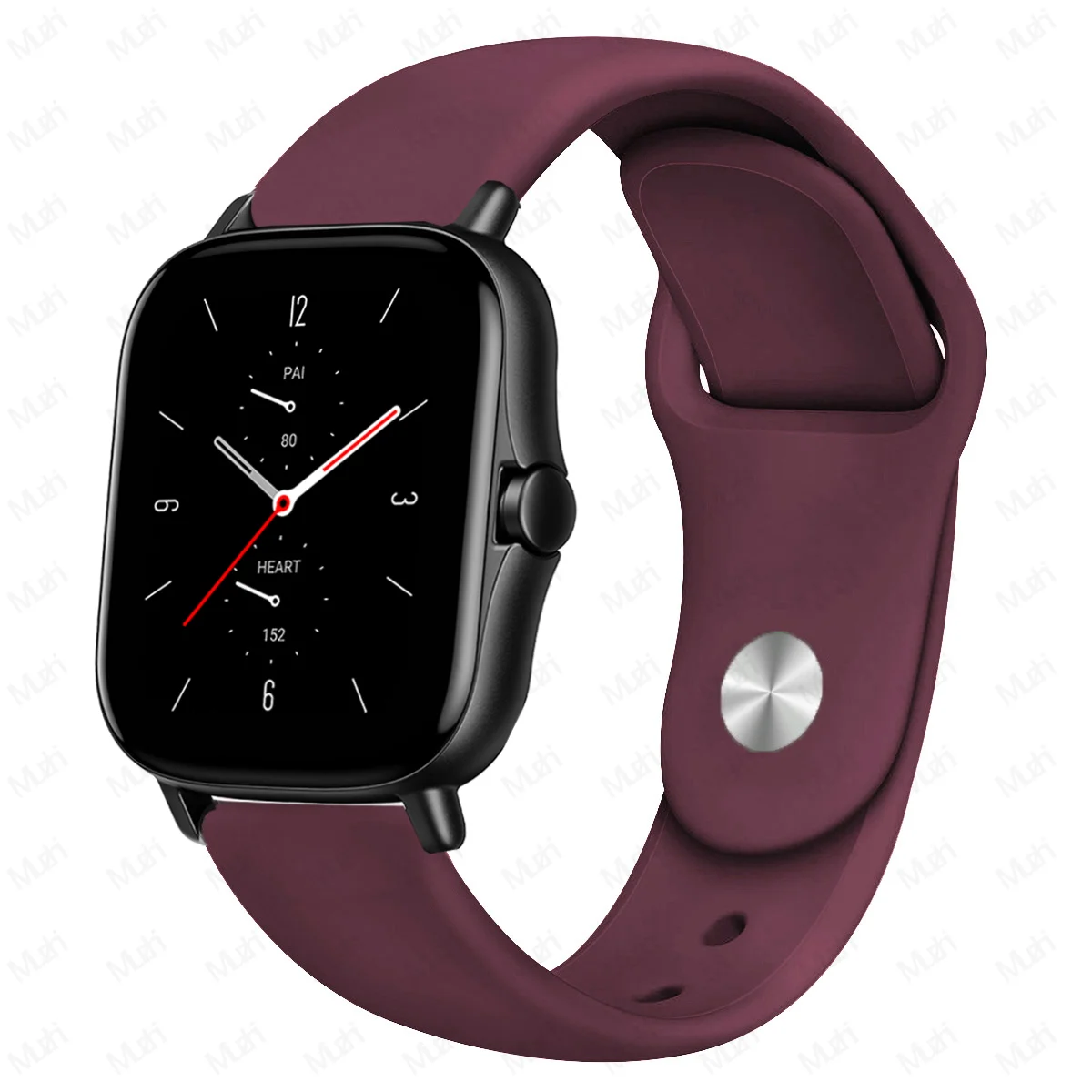 Versatile Silicone Sport Wristband - 20mm/22mm Adjustable Strap