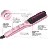 2 in 1 Electric Hair Straightener Brush 30S Fast Heat Up Anti-scald Straight &Curler Dual-use Straightening Negative Iron 2