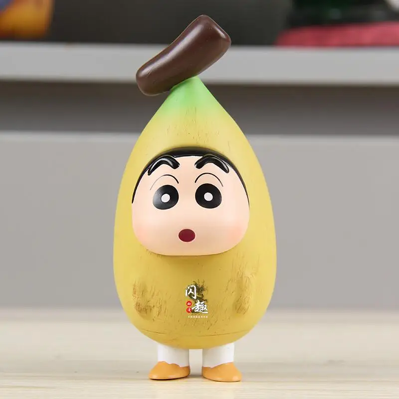 애니메이션 짱구 액션 피규어 장난감, 신찬 코스 바나나 피규어, 카와이 인형 컬렉션 모델, GK 조각상 선물 