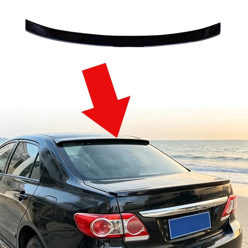 Spoiler Posteriore per Tetto per Toyota Corolla 2006‑2013, Kit Carrozzeria Esterna per Auto, Spoiler per Finestrino Posteriore, Accessorio per Modifica Auto - immagine 3