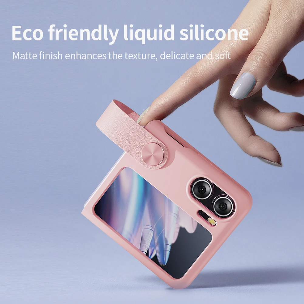 Nillkin für OPPO Find N2 Flip Case FlipFinger Stra Camshield Seidiges Silikon Stoßfeste Rückseite für OPPO Find N2 Flip – Detail 5