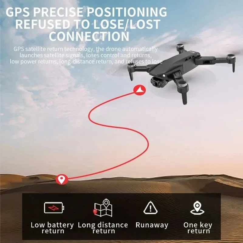 Drone Quadcopter L900 Pro SE Drone 8K HD Camera FPV Foldable Profesional Aerial GPS WIFI Photography Mini RC Quadcopter Helicopter Airplane Toys