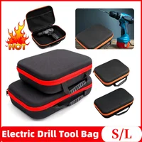 Portable Electric Drill Tool Storage Bag Oxford Cloth Electrician Hardware Organizer Large Capacity Electrician Hardware Tools B 1