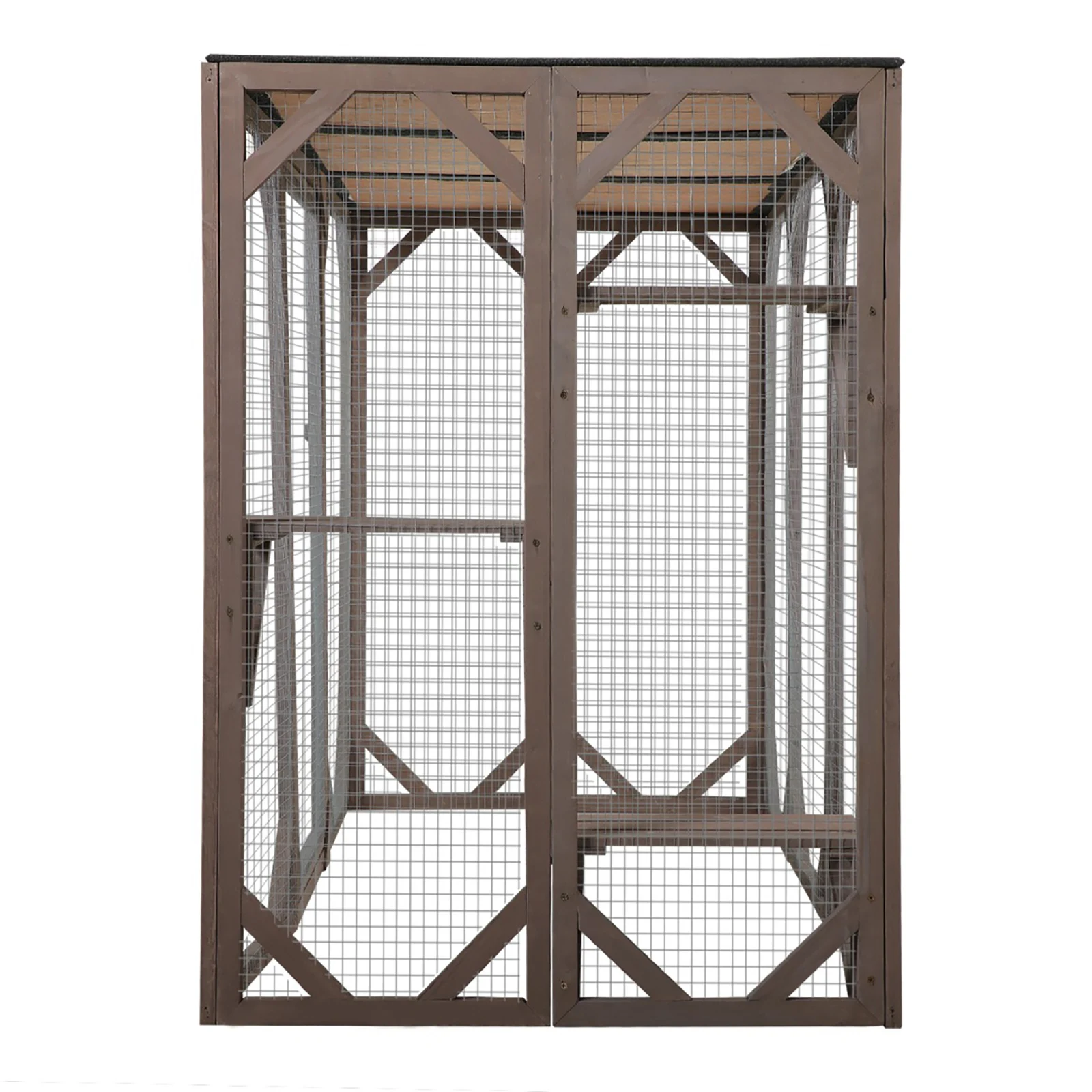 Spacious wooden cat cage with waterproof roof Cat Cage Large Indoor Large Indoor House Outdoor Cat House