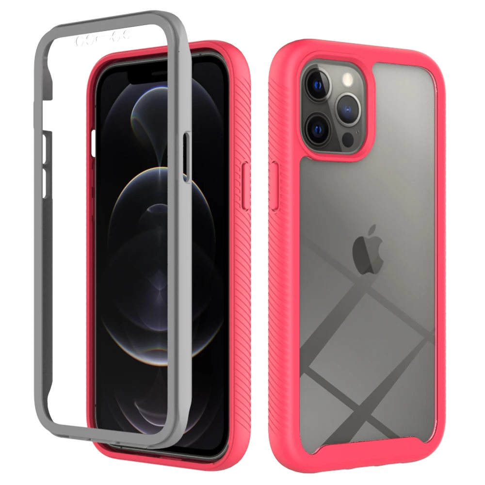 Case For iPhone 13 12 Pro Max 11 X XR 8 7 Plus SE Full-Body Rugged Shockproof Case with Built in Screen Protector Military Grade- S35dadf00d22e475c970088c23e238d3dz
