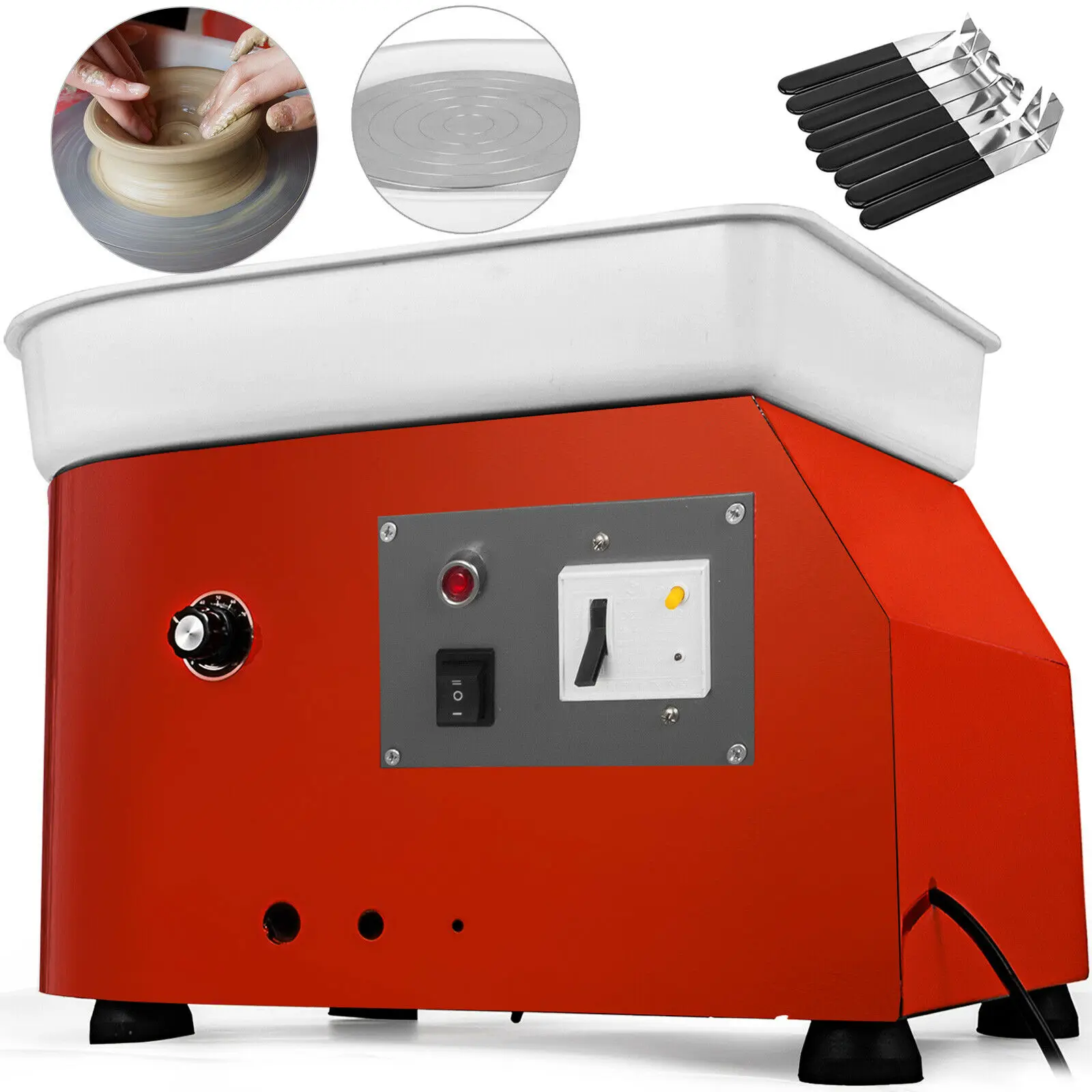 

Wholesale 350W Electric Pottery Lathes Wheel Ceramics Clay Potter with Repair Tool