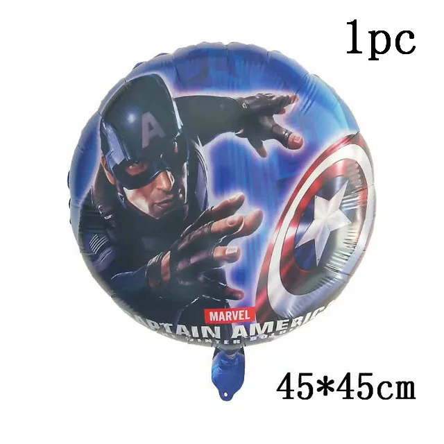 1 juego de globos de aluminio 3D de Spiderman Hero con números, decoraciones para fiestas de cumpleaños de Los Vengadores, juguetes inflados de Iron Man para niños, regalos