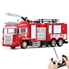 Large Size Fall Resistant Electric Remote Control Fire Truck Toy Set Children Simulation Sprinkler Engineering Car Boy Toy Gift 1
