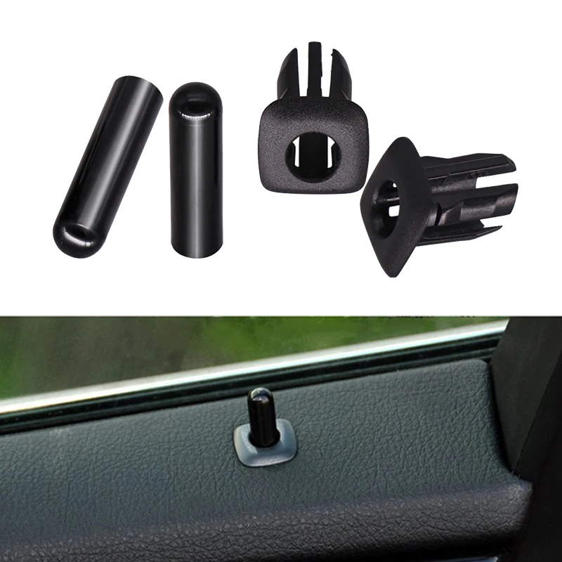 Door Pin Guide Trim Panel Locking Knob Button Cover Car Interior Accessories For X5 X3 X1 325i For BMW F10 F07 E70 E90 F35 F18