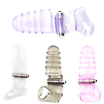 Finger Sleeve Vibrator Dildo Clitoris Stimulation G-spot Massage Sex Toys For Woman Adult Products Female Masturbator sex toys 2