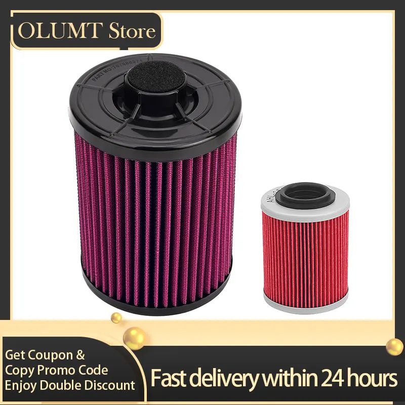 

Motorcycle Air Filter & Oil Filter For Can-Am 1000 1000R 450 500 570 650 800R L450 L500 L570 DPS EFI XMR XT XTP 4x4 XXC Camo