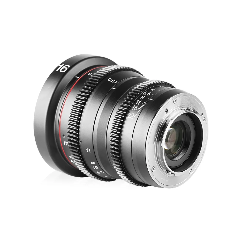 Meike 16mm T2.2 Manual Focus Aspherical Portrait  Cine Lens for Micro Four Third