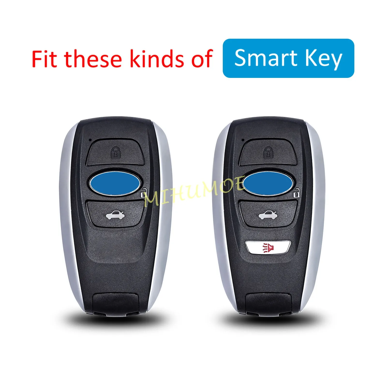 Sleek Black Transparent Car Key Fob Case Cover with Keychain