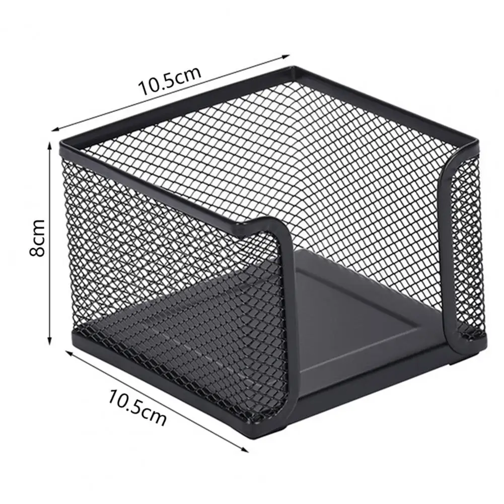 Pen Holder Stationery Organizer Office Stationery Desk Organizer Mesh Collection Pen Holder Note Pad Organizer Box Black Heavy Duty Metal Sticky Note Container