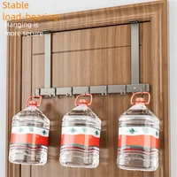 ตะขอแขวนเสื้อแบบไม่มีรูพรุนหรูหรา - ห้องน้ําสําหรับงานหนักและที่แขวนประตู, ไม่มีตะขอติดผนังเจาะสําหรับผ้าเช็ดตัว/เสื้อคลุม, การออกแบบประหยัดพื้นที่ 5