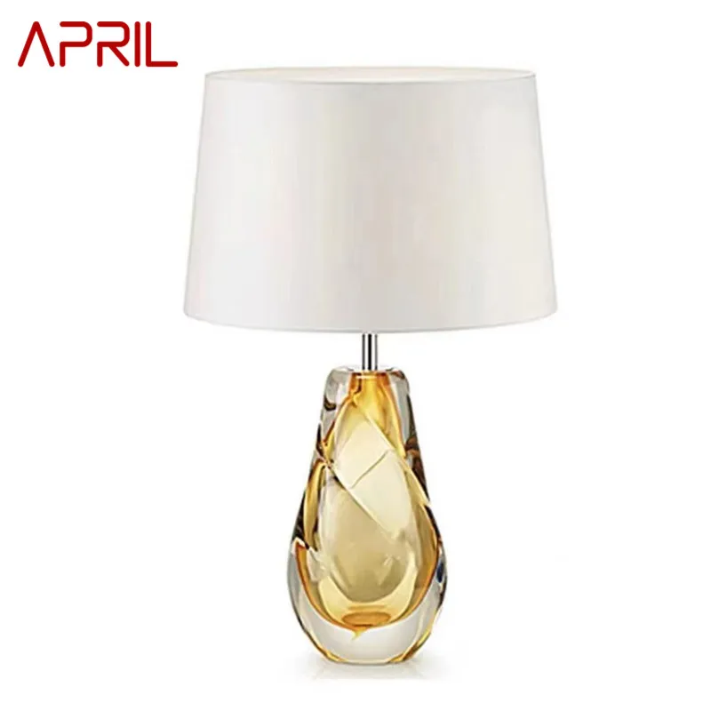 

APRIL Nordic Modern Glaze Table Lamp Fashionable Art Iiving Room Bedroom Hotel LED Personality Originality Desk Light
