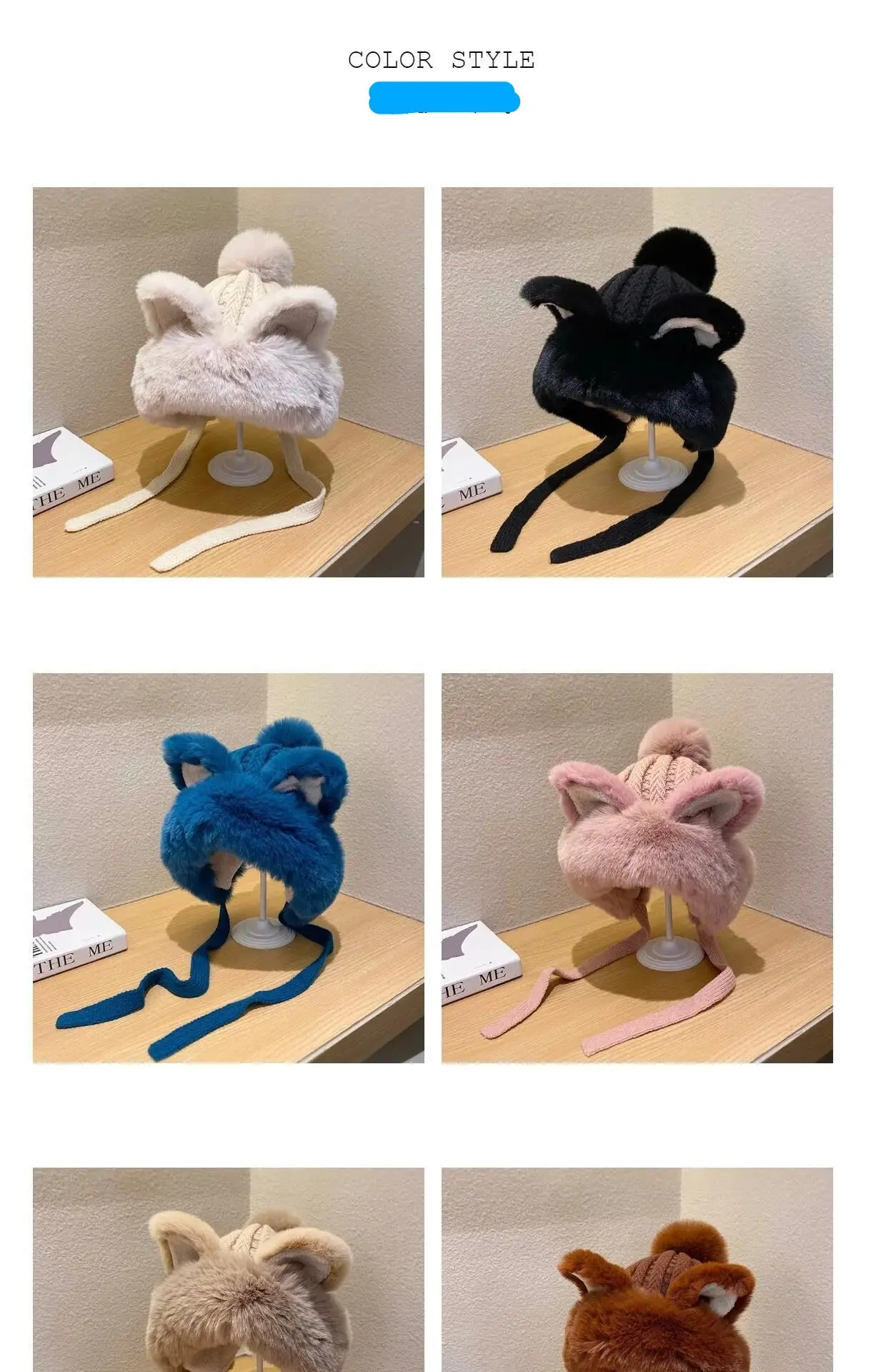 Winter Cute Ears Plush Ear Protection Lady Keep Warm Baotou Hat Trend_voghion.com