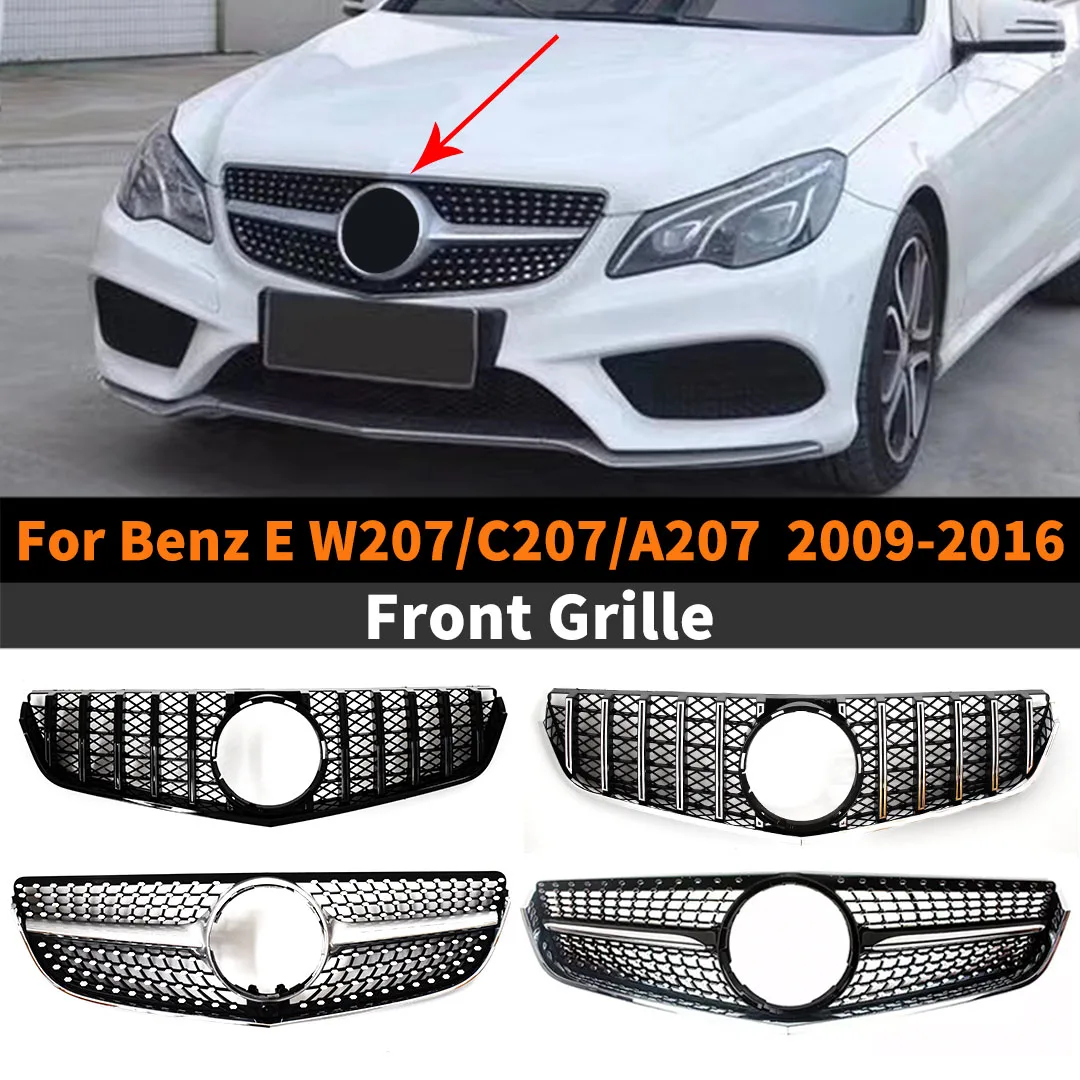 

Front Bumper Grill Inlet Mesh Radiator Grille Racing Grid Facelift For Mercedes C207 W207 A207 Benz E Coupe 2009-2016 Tuning