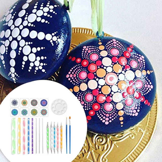 38 PCS Mandala Dotting Tools Set For Painting Rocks Dot Kit Rock Stone  Painting Pen Polka Dot Tool Template Cosmetic Dcoration