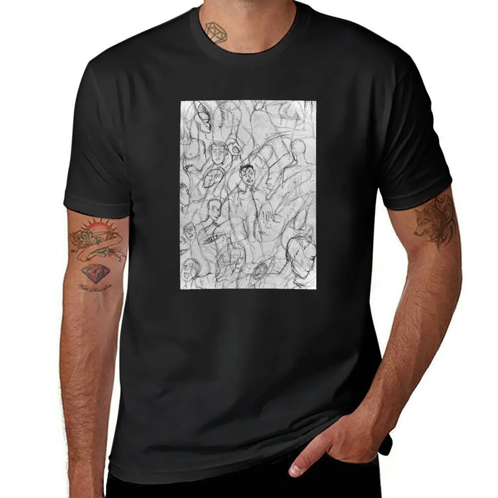 Layers of Anatomy T-Shirt vintage clothes aesthetic clothes for a boy korean fashion plain t shirts men